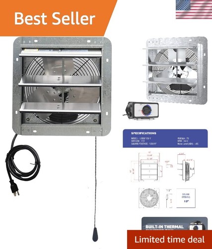 Wall mounted shutter - 12",